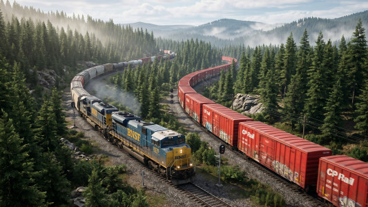 اسکرین شات 3 بازی Train Racing Games 3D 2 Player