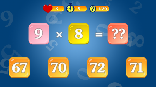 اسکرین شات 3 بازی Multiplication Table 2x2