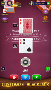 اسکرین شات 6 بازی BlackJack by Murka: 21 Classic