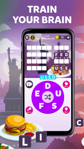 اسکرین شات 4 بازی Wordelicious - Fun Word Puzzle