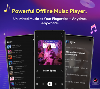 اسکرین شات 1 برنامه Music Player: MP3 Downloader