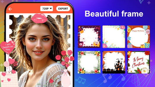 اسکرین شات 2 برنامه Video Maker from Photos, Music