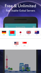 اسکرین شات 3 برنامه SuperVPN - Hotspot VPN Proxy