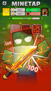 اسکرین شات 3 بازی Minetap – Merge rpg clicker