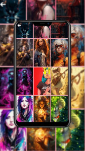 اسکرین شات 1 برنامه تصویر زمینه دخترانه