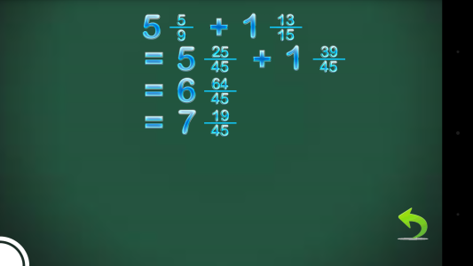 اسکرین شات 4 برنامه Fraction Calculator & progress