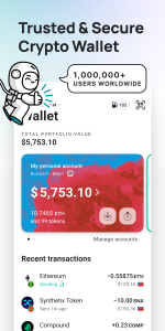 اسکرین شات 1 برنامه MEW crypto wallet: DeFi Web3