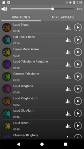 اسکرین شات 2 برنامه Loud Telephone Ringtones