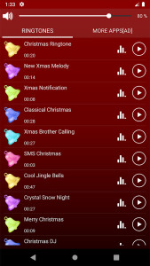 اسکرین شات 2 برنامه Christmas Ringtones Wallpapers