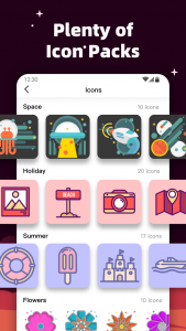 اسکرین شات 2 برنامه MyICON - Icon Changer, Themes