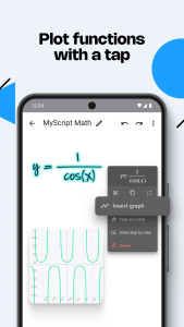 اسکرین شات 6 برنامه MyScript Math: Solve & Plot