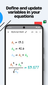 اسکرین شات 7 برنامه MyScript Math: Solve & Plot