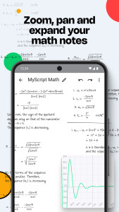 اسکرین شات 3 برنامه MyScript Math: Solve & Plot