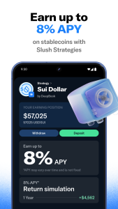 اسکرین شات 1 برنامه Slush — A Sui wallet
