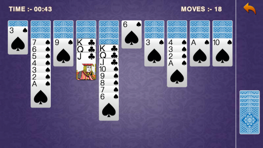 اسکرین شات 1 بازی Classic Spider Solitaire Game