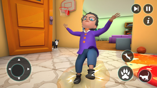 اسکرین شات 4 بازی Naughty Bad Cat Vs Granny Game