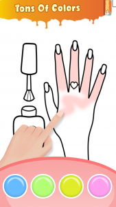 اسکرین شات 4 برنامه Glitter Nail Coloring Game