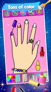 اسکرین شات 3 برنامه Fashion Nail Coloring Pages For Girls