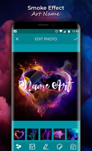 اسکرین شات 1 برنامه Smoke Name Art - Smoke Effect