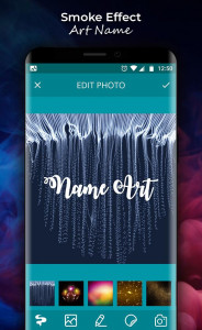 اسکرین شات 3 برنامه Smoke Name Art - Smoke Effect