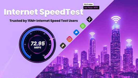 اسکرین شات 1 برنامه Speed Test: Internet Speedtest