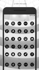 اسکرین شات 2 برنامه Dark Void - Black Circle Icons