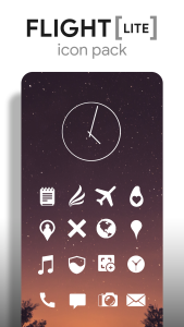 اسکرین شات 2 برنامه Flight Lite - Minimalist Icons