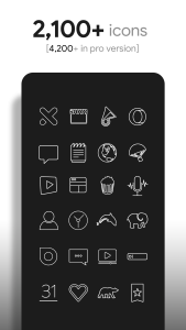 اسکرین شات 2 برنامه Lines - Icon Pack