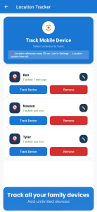 اسکرین شات 3 برنامه Mobile Tracker - Family GPS