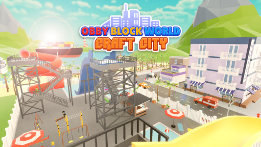 اسکرین شات 1 بازی Obby Block World: Craft City
