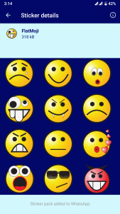 اسکرین شات 8 برنامه HD Emoji Stickers - WAStickerA