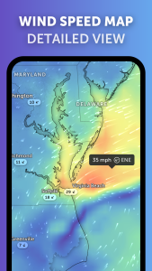 اسکرین شات 4 برنامه Zoom Earth - Weather Forecast