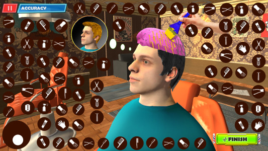 اسکرین شات 2 بازی Barber Shop: Hair Tattoo Games