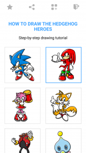 اسکرین شات 1 برنامه How To Draw the Blue Hedgehog