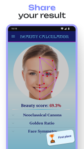 اسکرین شات 5 برنامه Beauty Calculator Pretty Scale