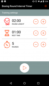 اسکرین شات 2 برنامه Boxing Round Interval Timer