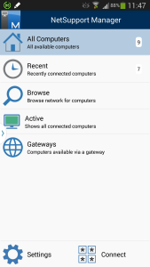 اسکرین شات 2 برنامه NetSupport Manager Control