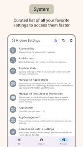 اسکرین شات 3 برنامه Settings: All Quick Access