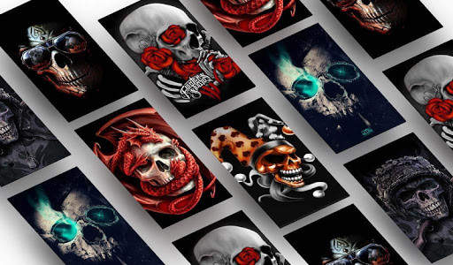 اسکرین شات 1 برنامه Skull Wallpapers HD