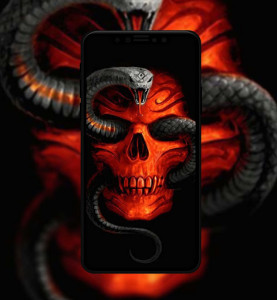 اسکرین شات 5 برنامه Skull Wallpapers HD