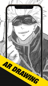 اسکرین شات 1 برنامه AR VR Drawing Coloring Anime