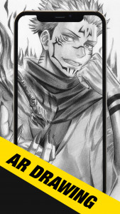 اسکرین شات 4 برنامه AR VR Drawing Coloring Anime