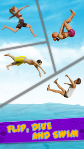 اسکرین شات 3 بازی Cliff Flip Diving 3D Flip