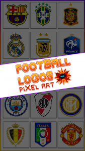 اسکرین شات 1 برنامه Football Pixel Art Coloring
