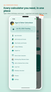 اسکرین شات 1 برنامه Age & Date Calculator, ng-labs