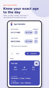 اسکرین شات 1 برنامه Date Calculator