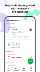 اسکرین شات 4 برنامه BAND for Kids