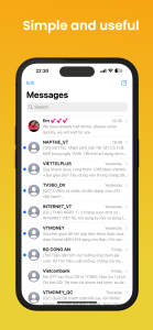 اسکرین شات 1 برنامه Messages Phone 17