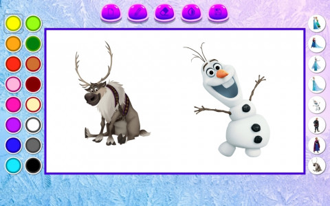 اسکرین شات 3 بازی السا و نقاشی