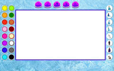 اسکرین شات 1 بازی السا و نقاشی